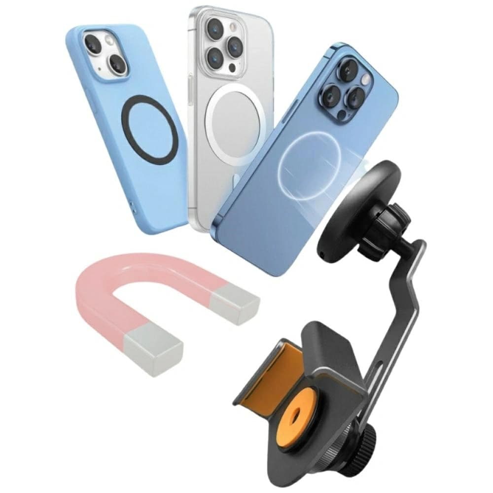 Suport magnetic 4smarts Mount Qi2 pentru smartphone-uri MagSafe Gri - 3