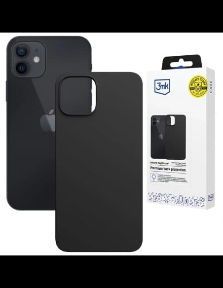 3MK Hardy MagSilicone Apple iPhone 12 černý