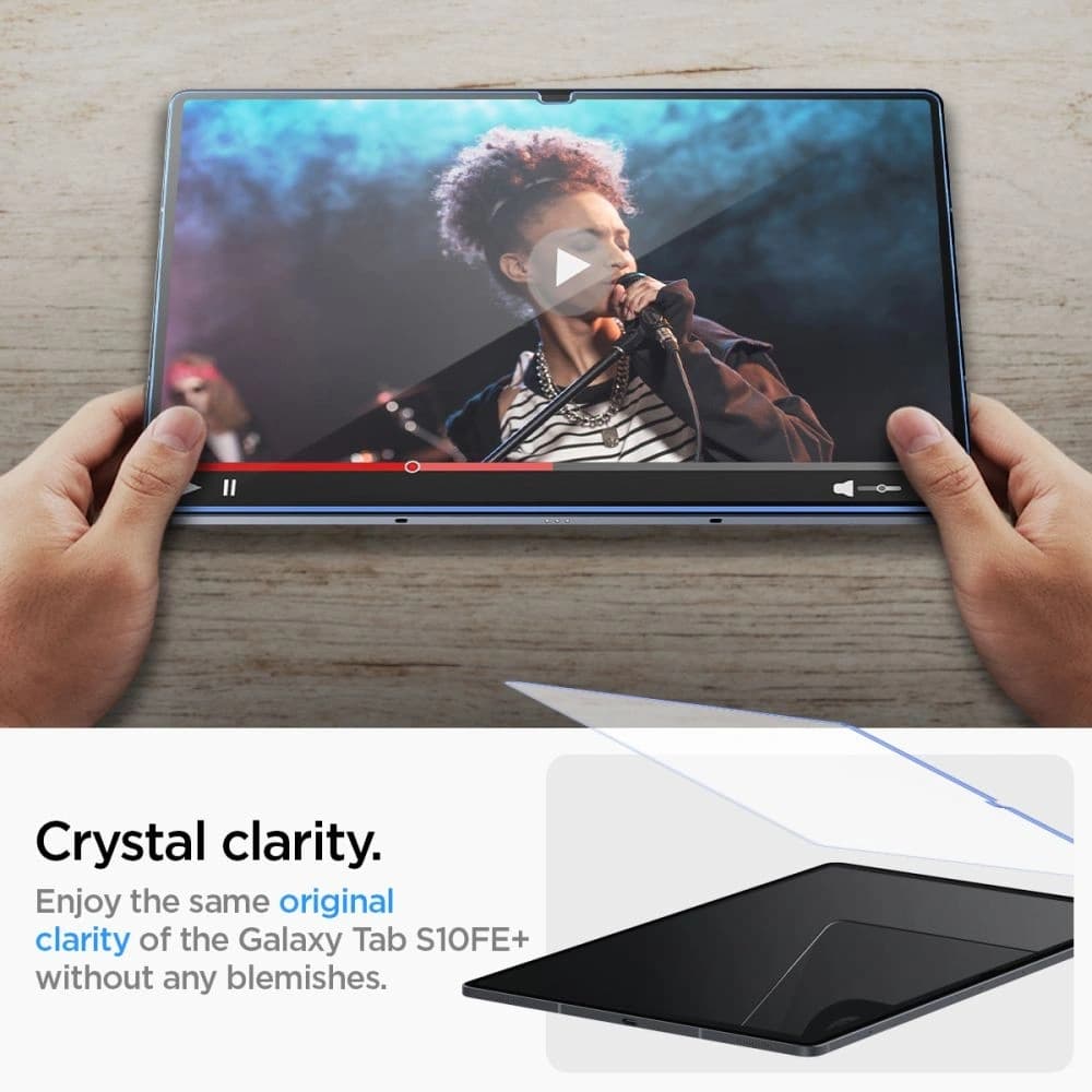Spigen Glas.tr Slim Samsung Galaxy Tab S10 FE+ Plus 13.1 X620 / X626b Clear - 8