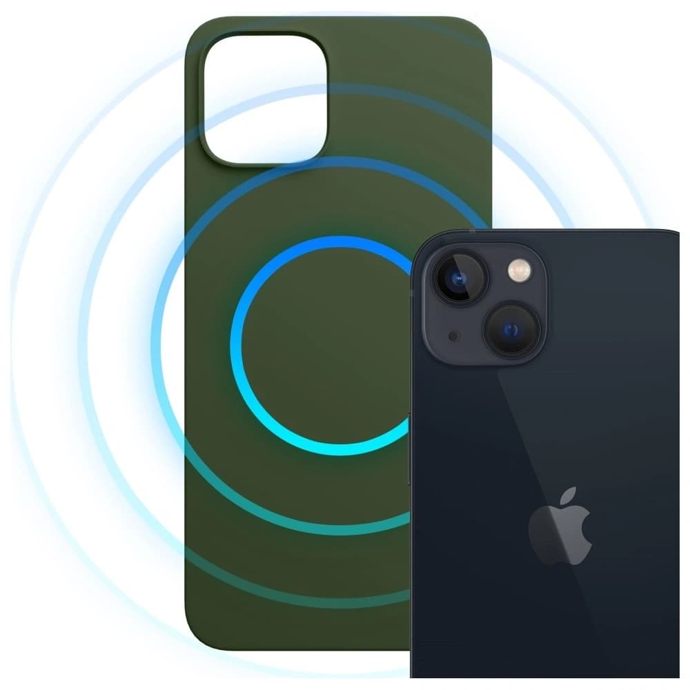 3MK Hardy MagSilicone Apple iPhone 15 Plus tmavě zelená - 3
