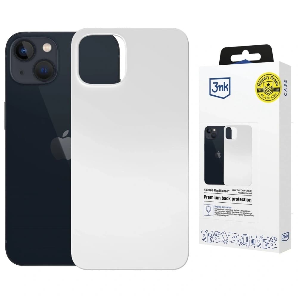 3MK Hardy MagSilicone Apple iPhone 15 Plus Silber - 1