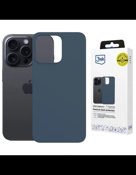 3MK Hardy MagSilicone Apple iPhone 15 Pro Max albastru