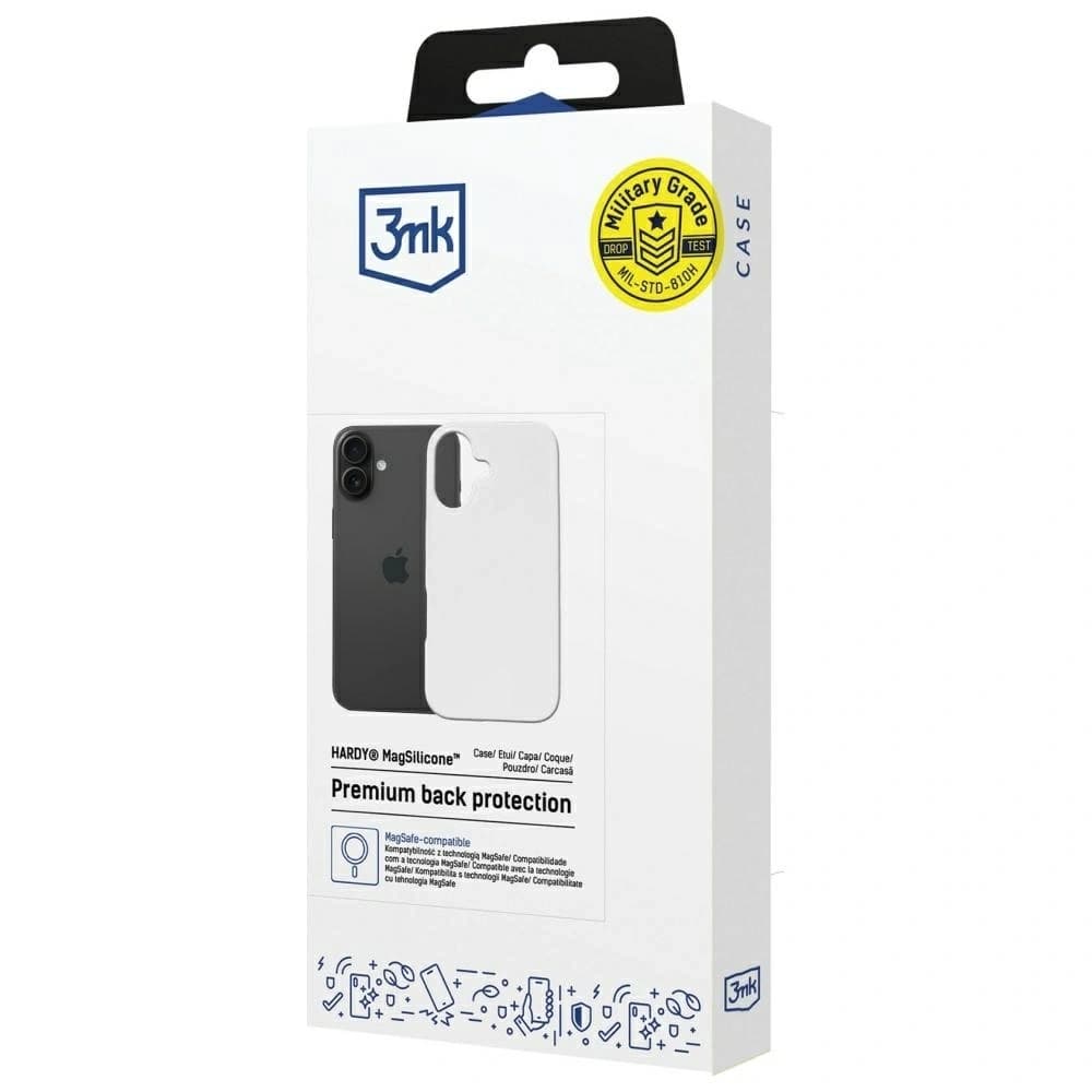 3MK Hardy MagSilicone Apple iPhone 16 weiß - 7