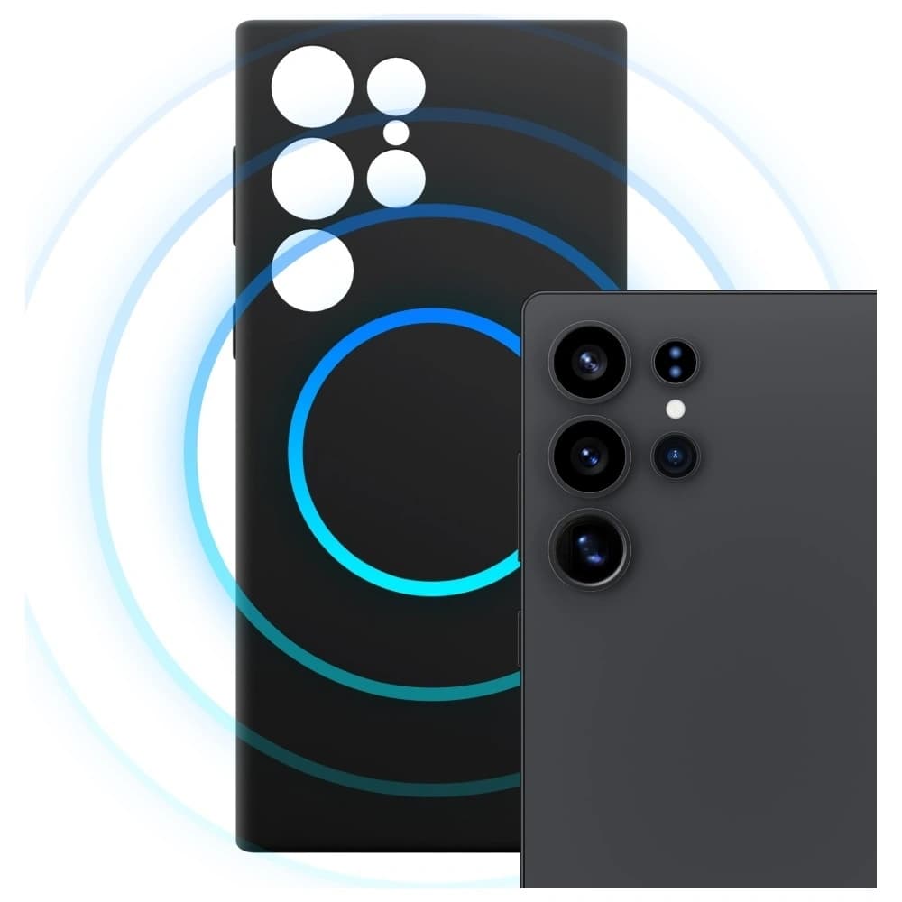 3MK Hardy MagSilicone Samsung Galaxy S23 Ultra negru - 3