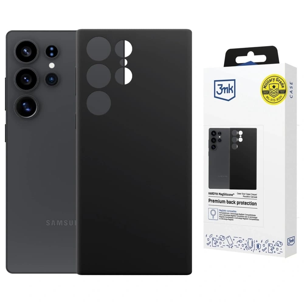 3MK Hardy MagSilicone Samsung Galaxy S24 Ultra schwarz - 1