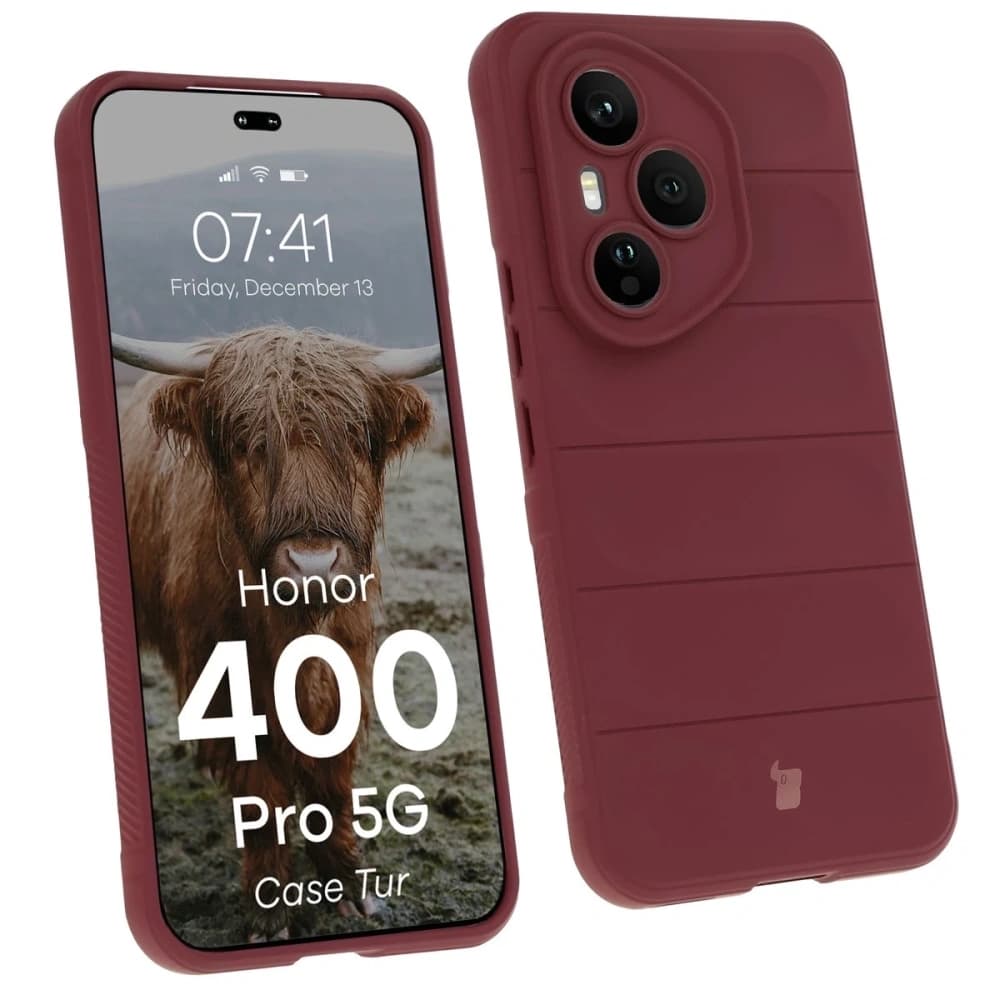 Bizon Case Tur Honor 400 Pro burgundy - 1