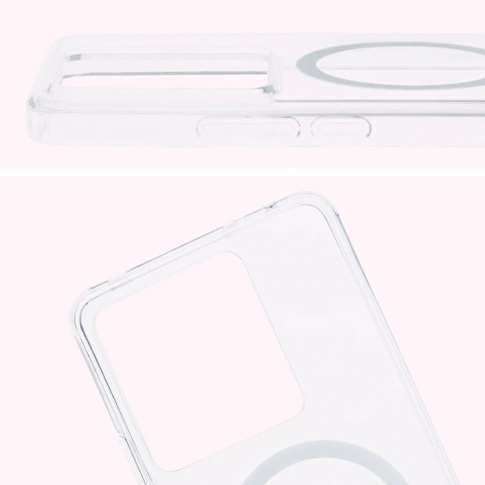 Carcasa Bizon CrystalO Magnetic pentru Realme GT 7 / 7T transparentă - 4