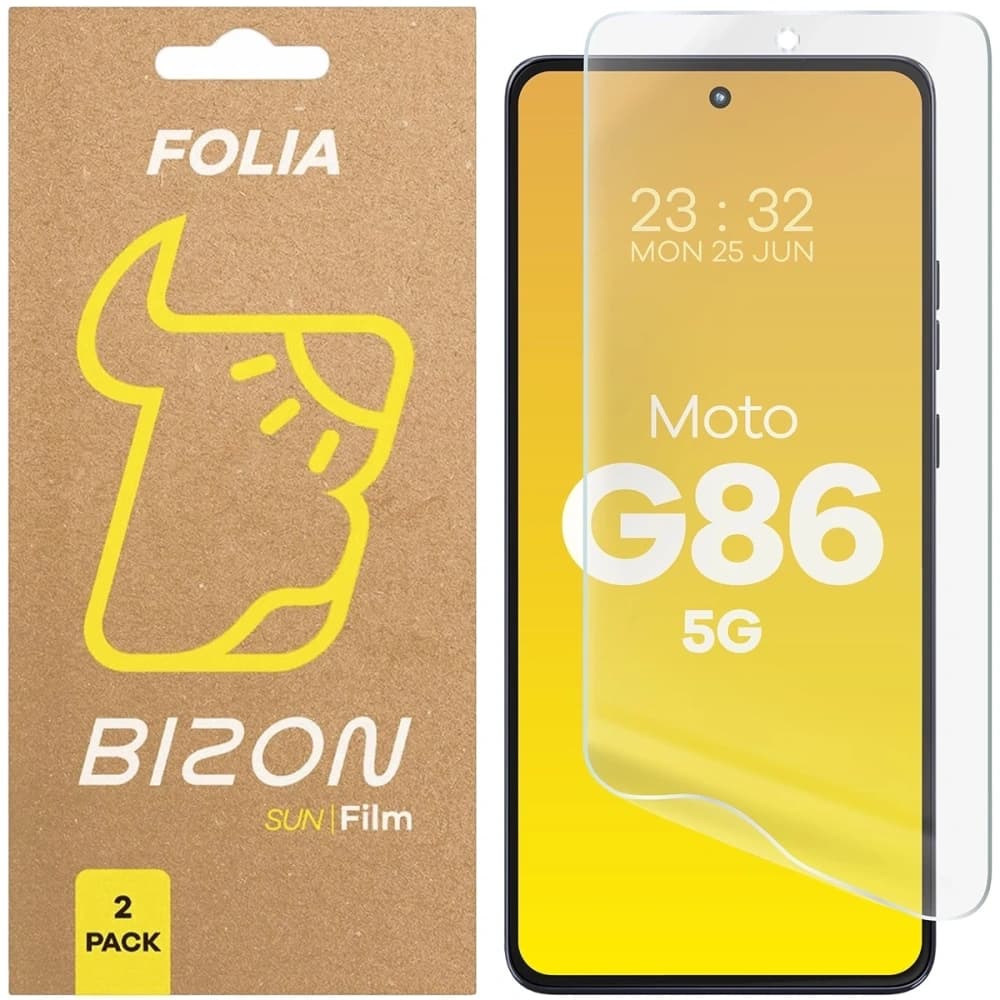 Bizon Üvegfólia Nap Motorola Moto G86 5G [2 CSOMAG] - 1