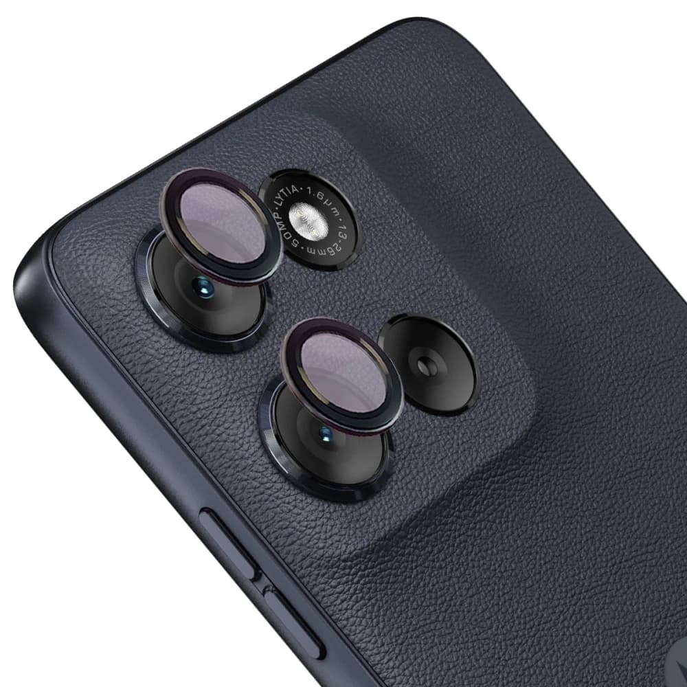 Bizon Glass Snap Lens Motorola Moto G56 5G cadru negru - 1