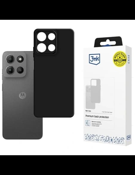 3MK Matt Case Motorola Moto G15 / G15 Power negru