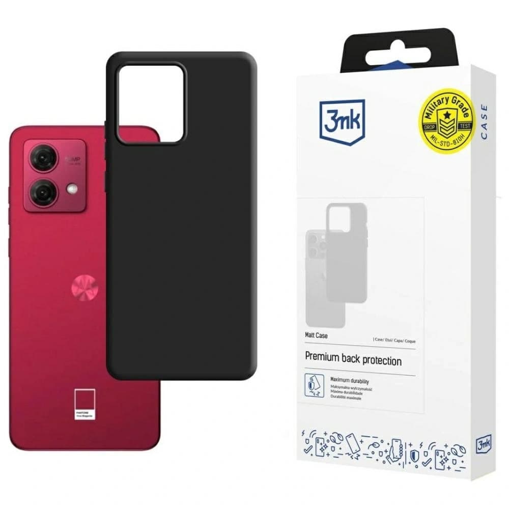 3MK Matt Case Motorola Moto G84 5G negru - 1