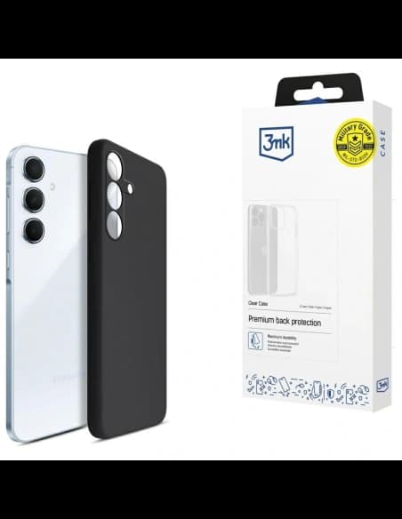3MK Szilikon tok Samsung Galaxy A55 5G fekete