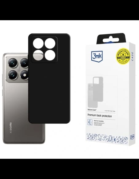 Husa din silicon 3MK pentru Xiaomi 14T Pro neagră