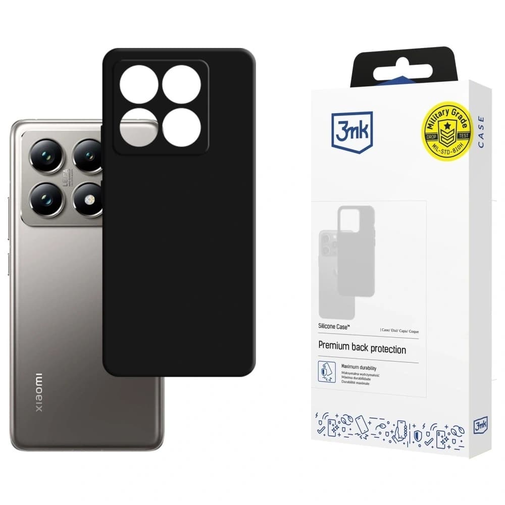 3MK Silikonhülle Xiaomi 14T Pro schwarz - 1