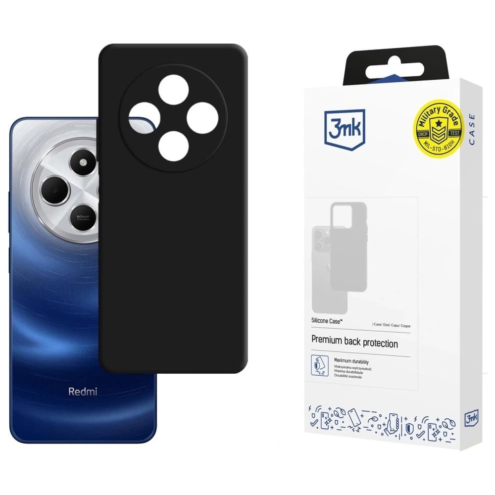 3MK Silicone Case Xiaomi Redmi 14C / Redmi A4 5G black - 1