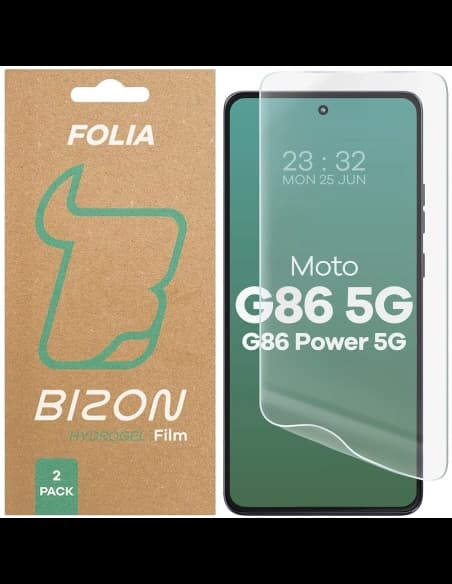 Bizon Glass Hydrogel Elülső Motorola Moto G86 5G / G86 Power 5G [2 CSOMAG]