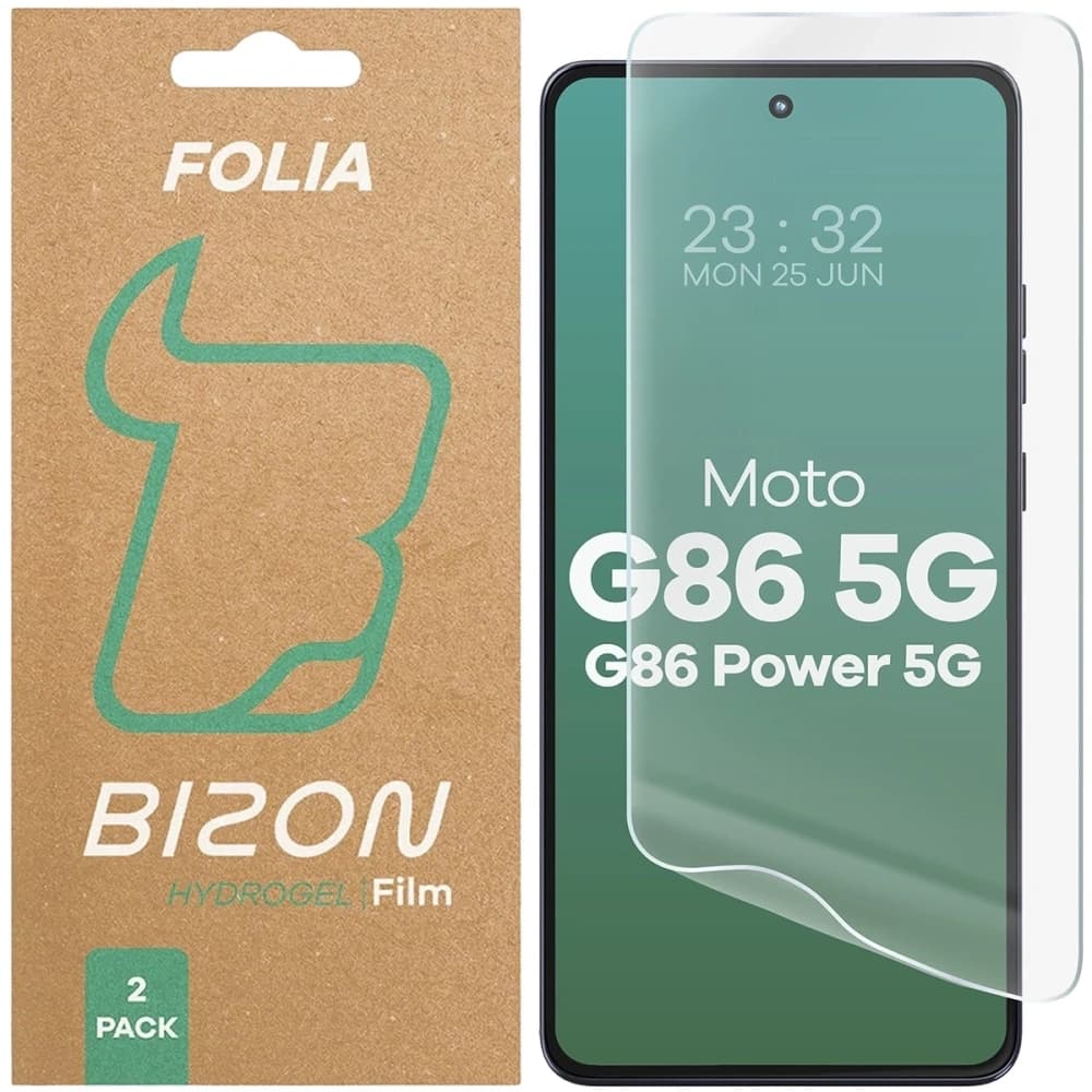 Bizon Glass Hydrogel Elülső Motorola Moto G86 5G / G86 Power 5G [2 CSOMAG] - 1