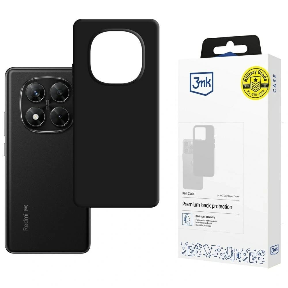 3MK Matt Case Pro Redmi Note 14 Pro 5G / Poco X7 5G fekete - 1