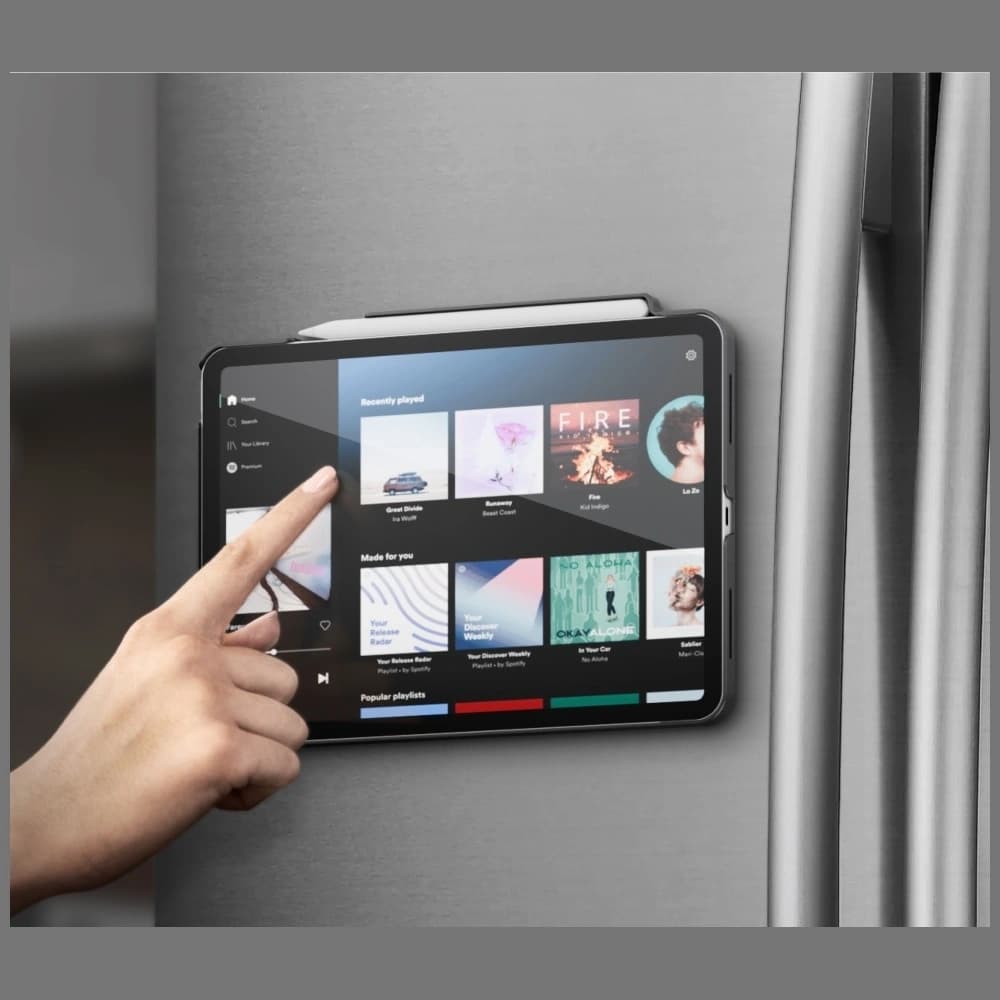 UNIQ Rovus Snapmount Magnetický 360° Otočný Odnímatelný Apple iPad 10,9" 2022 / 11" 2025 šedý - 8