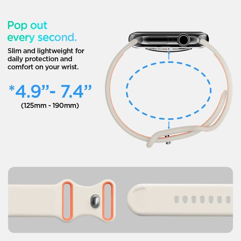 Spigen Nano Pop Apple Watch 6/7/8/9/10/SE 40/41/42mm Orange Beige - 9