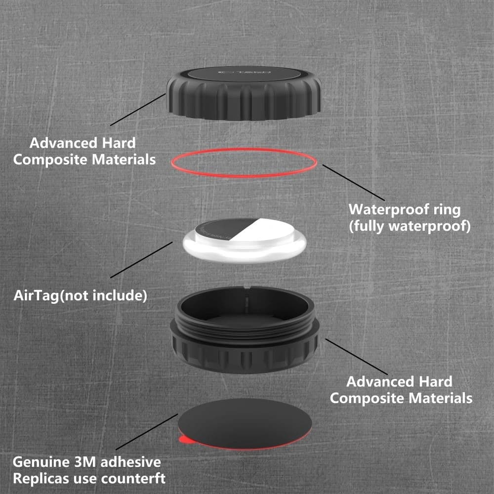 Tech-Protect 3m Pouch Apple AirTag 1 / 2 Fekete - 5