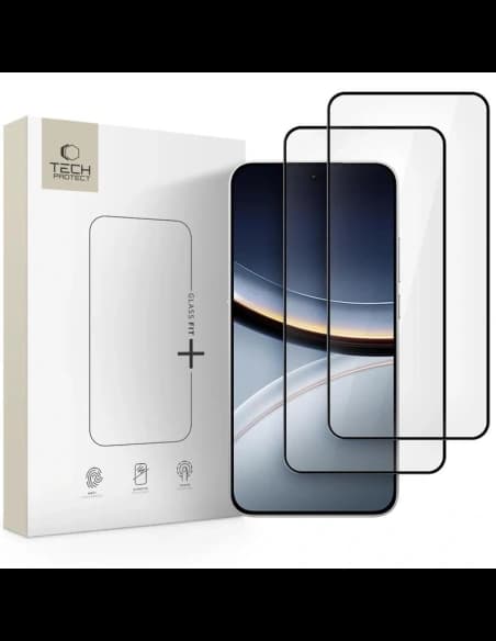 Tech-Protect Glass Fit+ Xiaomi Poco F7 5G Černá [2 BALENÍ]