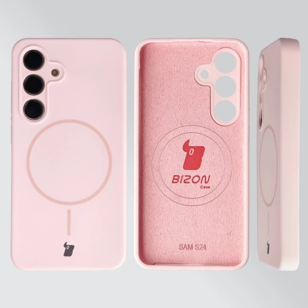 Bizon Soft Case Magnetic Samsung Galaxy S24 roz roz. - 5