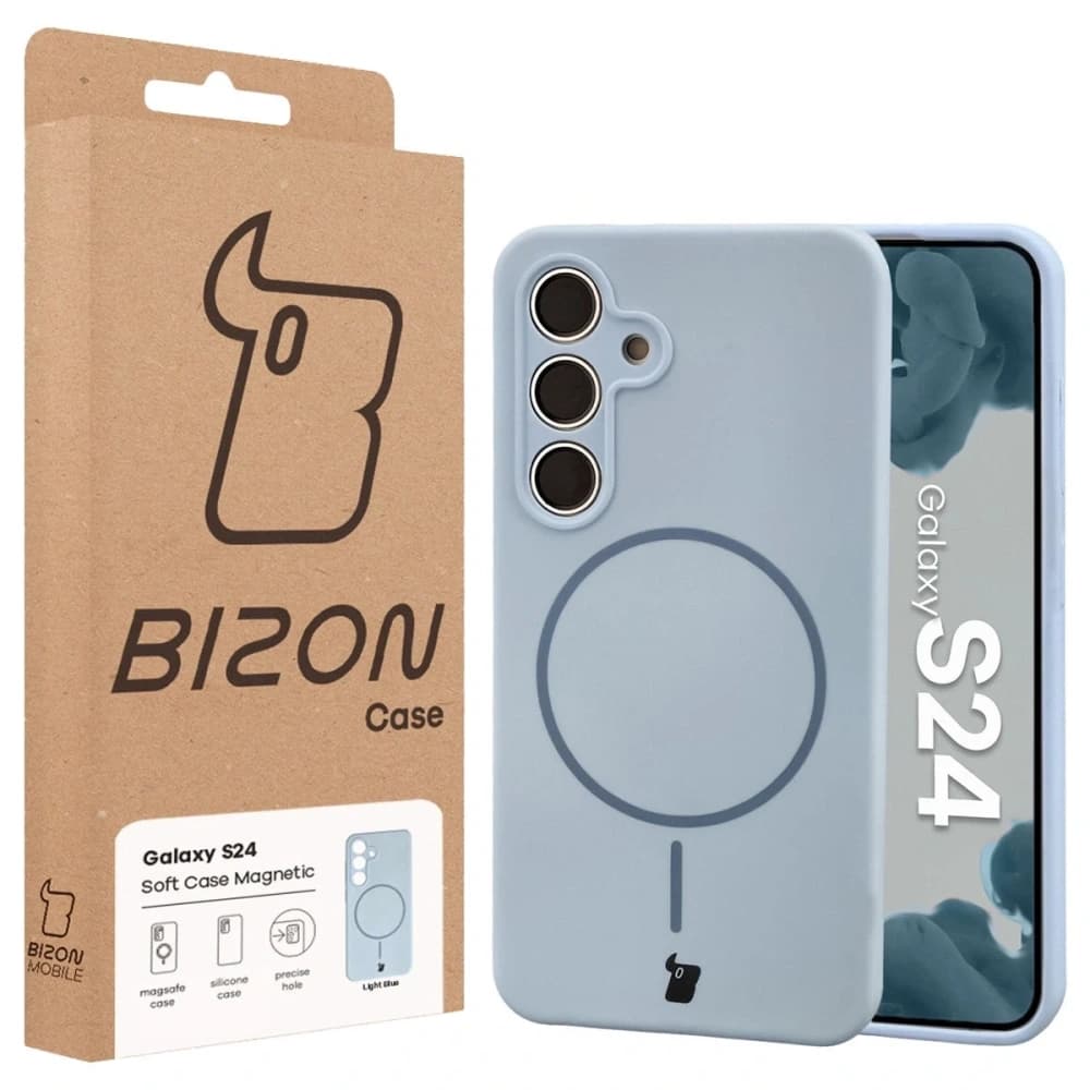 Bizon Soft Case Magnetisch Samsung Galaxy S24 blau - 8