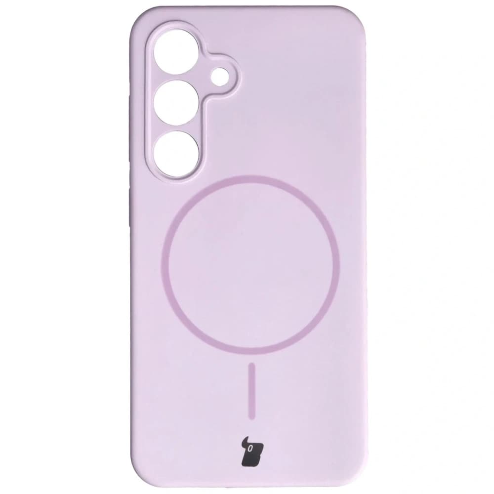 Husa moale Bizon cu magnet pentru Samsung Galaxy S24, violet deschis - 2