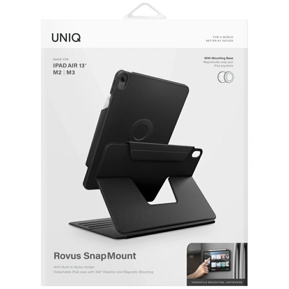 UNIQ Rovus Snapmount Magnetický 360 Rotující Odnímatelný Apple iPad Air 13" 2024 / 13" 2025 černý - 10