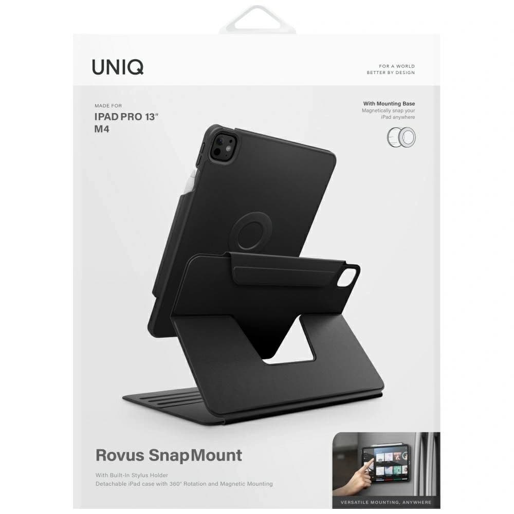UNIQ Rovus Snapmount Magnetic 360 Rotativ Detasabil Apple iPad Pro 13" 2024 negru - 10