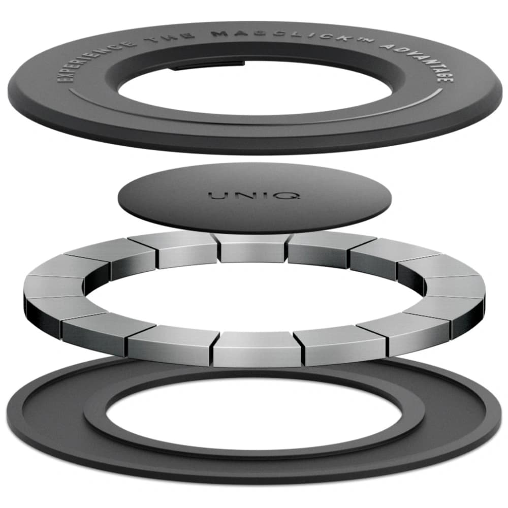 Suport magnetic UNIQ SnapMount autoadeziv negru - 3