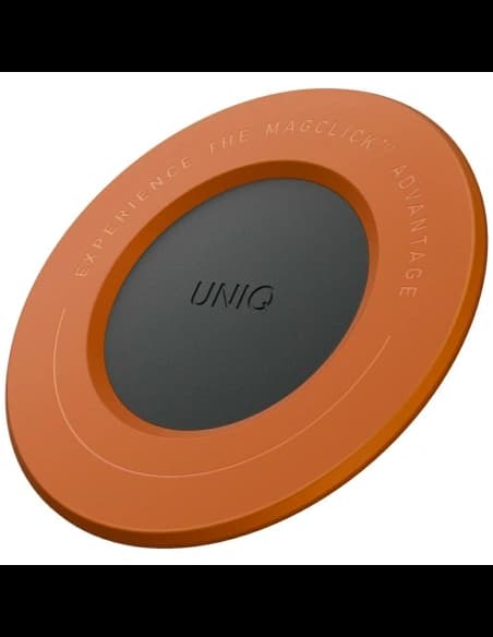 Suport magnetic UNIQ SnapMount autoadeziv portocaliu/charcoal
