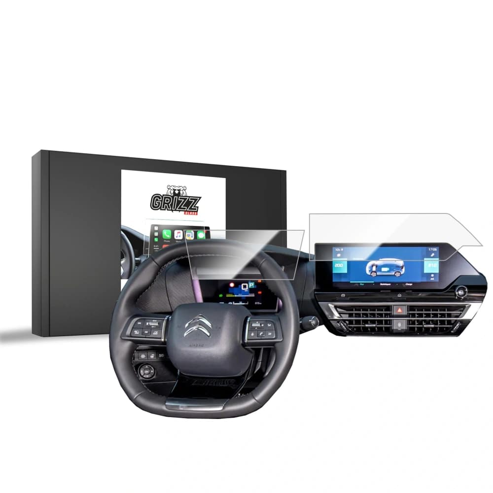 Ceramic GrizzGlass CarDisplay Protection Citroen C4 X 10" (2022-2024) [2in1] - 1