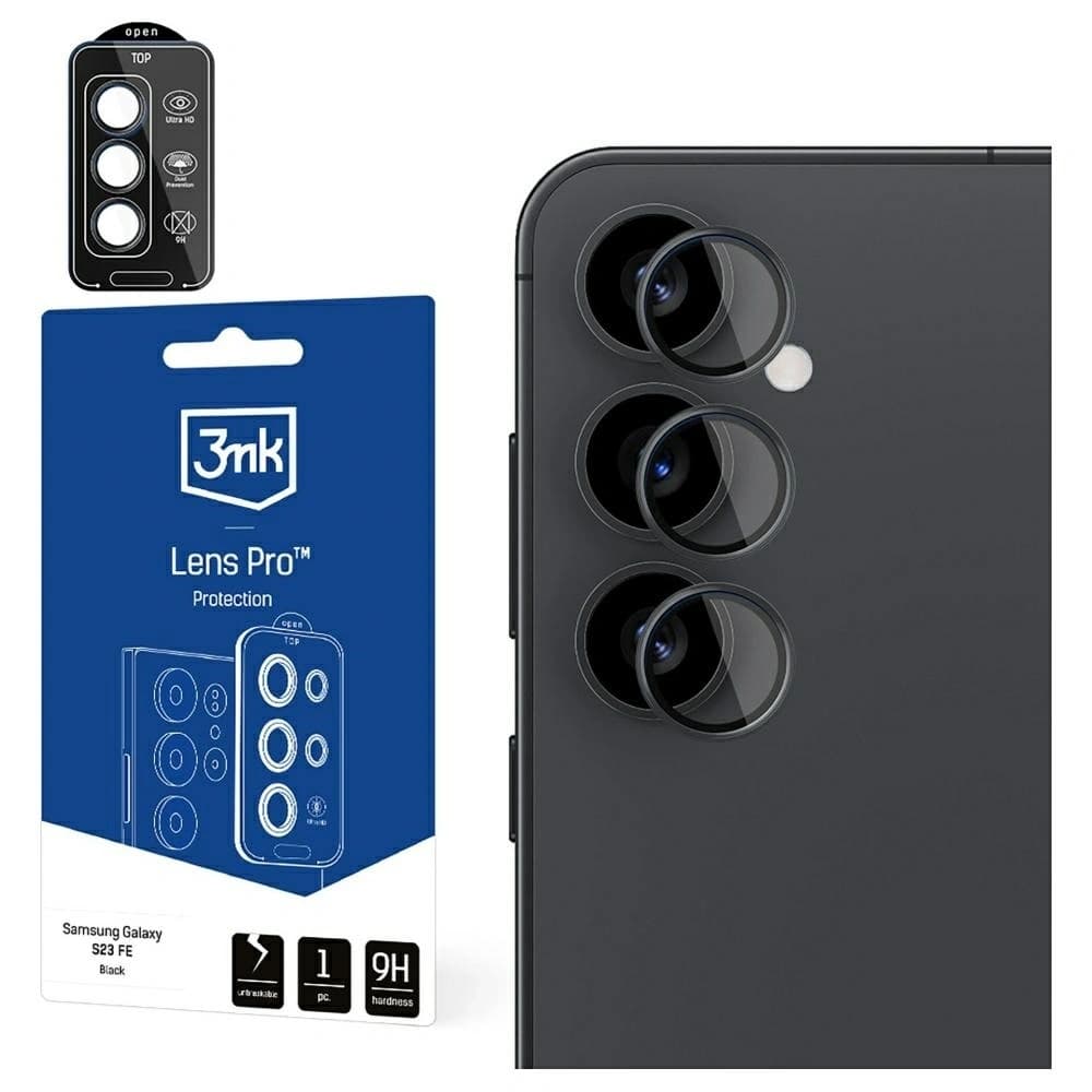 3MK Lencsvédelem Pro Samsung Galaxy S25 / S24 FE fekete - 1