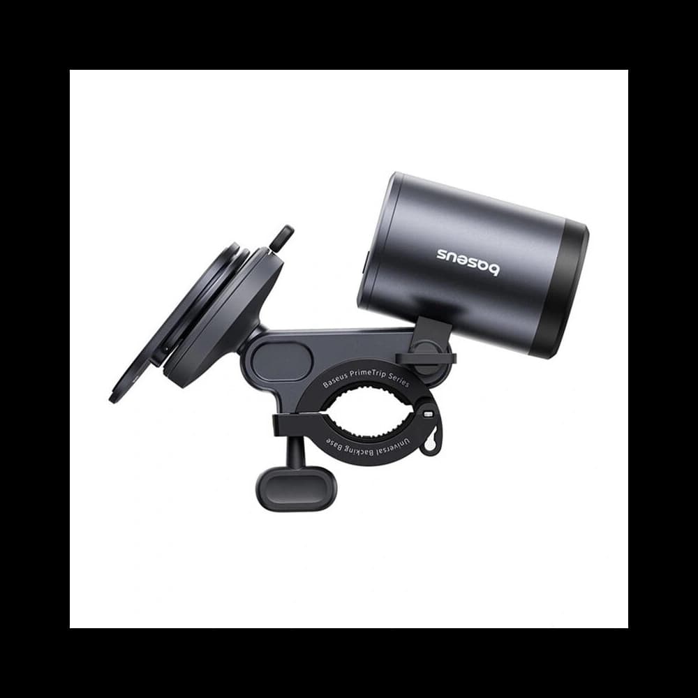 Baseus PrimeTrip 2-v-1 držák na telefon na kolo + 600lm USB-C svítilna (černá) - 3
