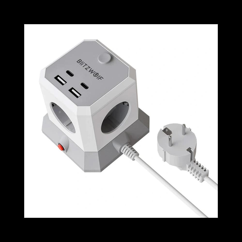 BlitzWolf BW-EC1 Steckdosenleiste 4xAC, 2xUSB-A, 2xUSB-C - 2