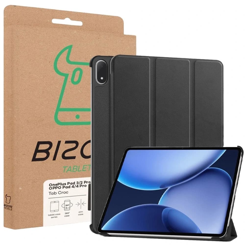 Husa Bizon Tab Croc OnePlus Pad 3 / 2 Pro / OPPO Pad 4 / 4 Pro neagră - 8