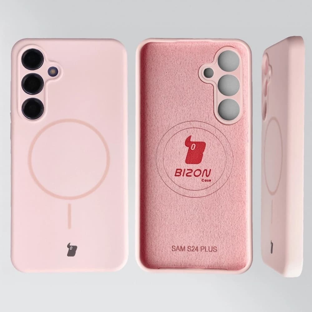 Bizon Soft Case Magnetic Samsung Galaxy S24+ Plus világos rózsaszín - 5