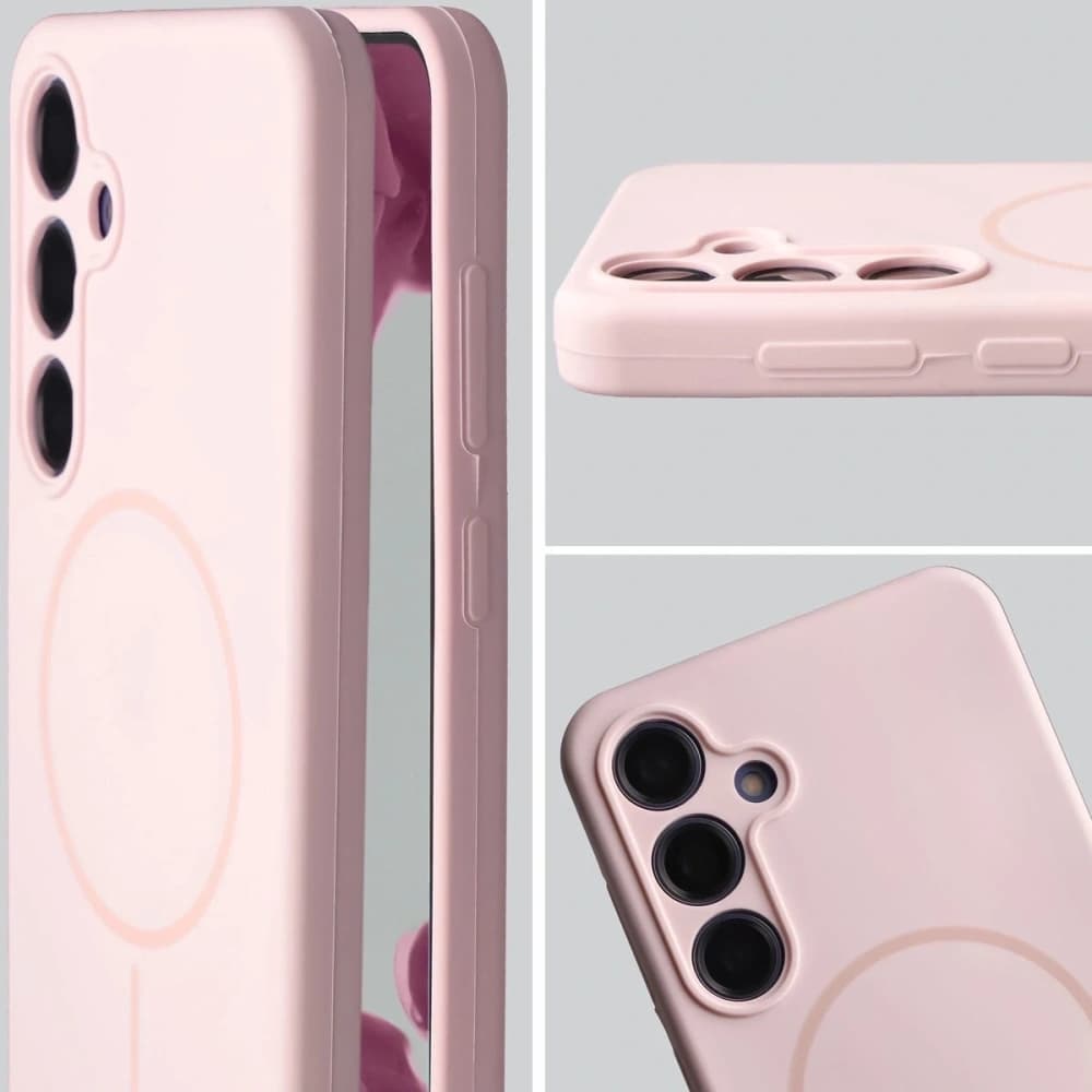 Bizon Soft Case Magnetic Samsung Galaxy S24+ Plus világos rózsaszín - 6