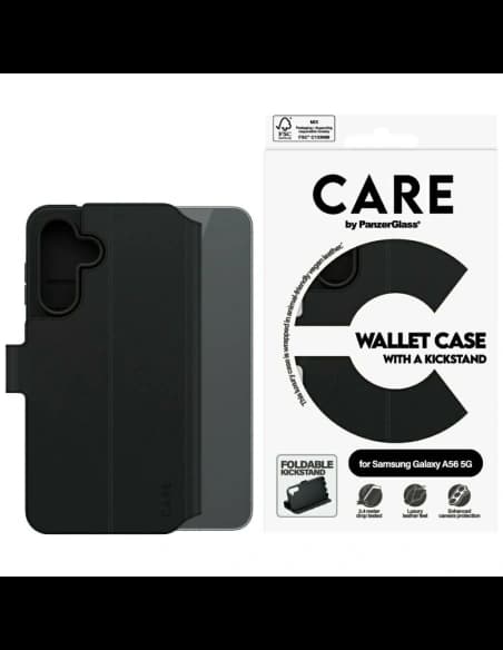 CARE von PanzerGlass Feature Wallet Kickstand Samsung Galaxy A56 5G schwarz