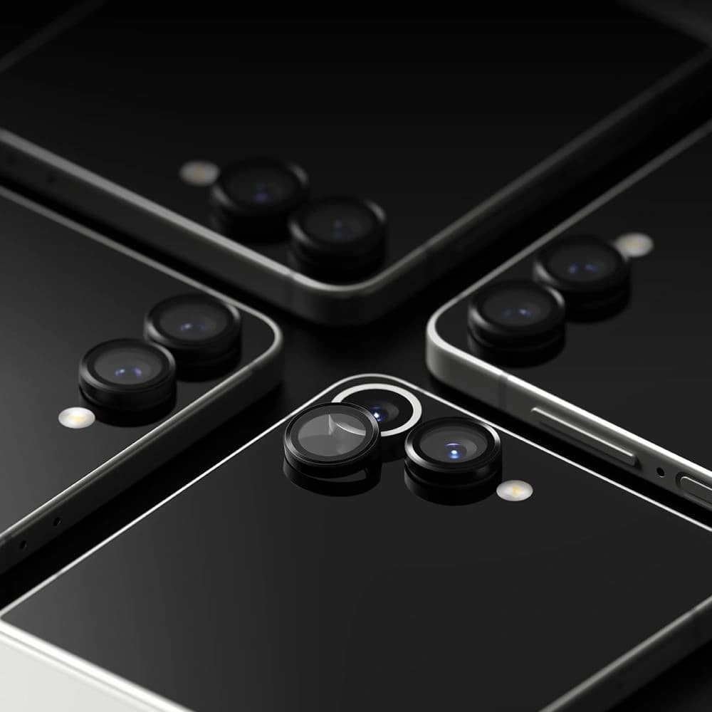 Ringke Kamera Keret Védő Samsung Galaxy Z Flip 7 Fekete [2 CSOMAG] - 6