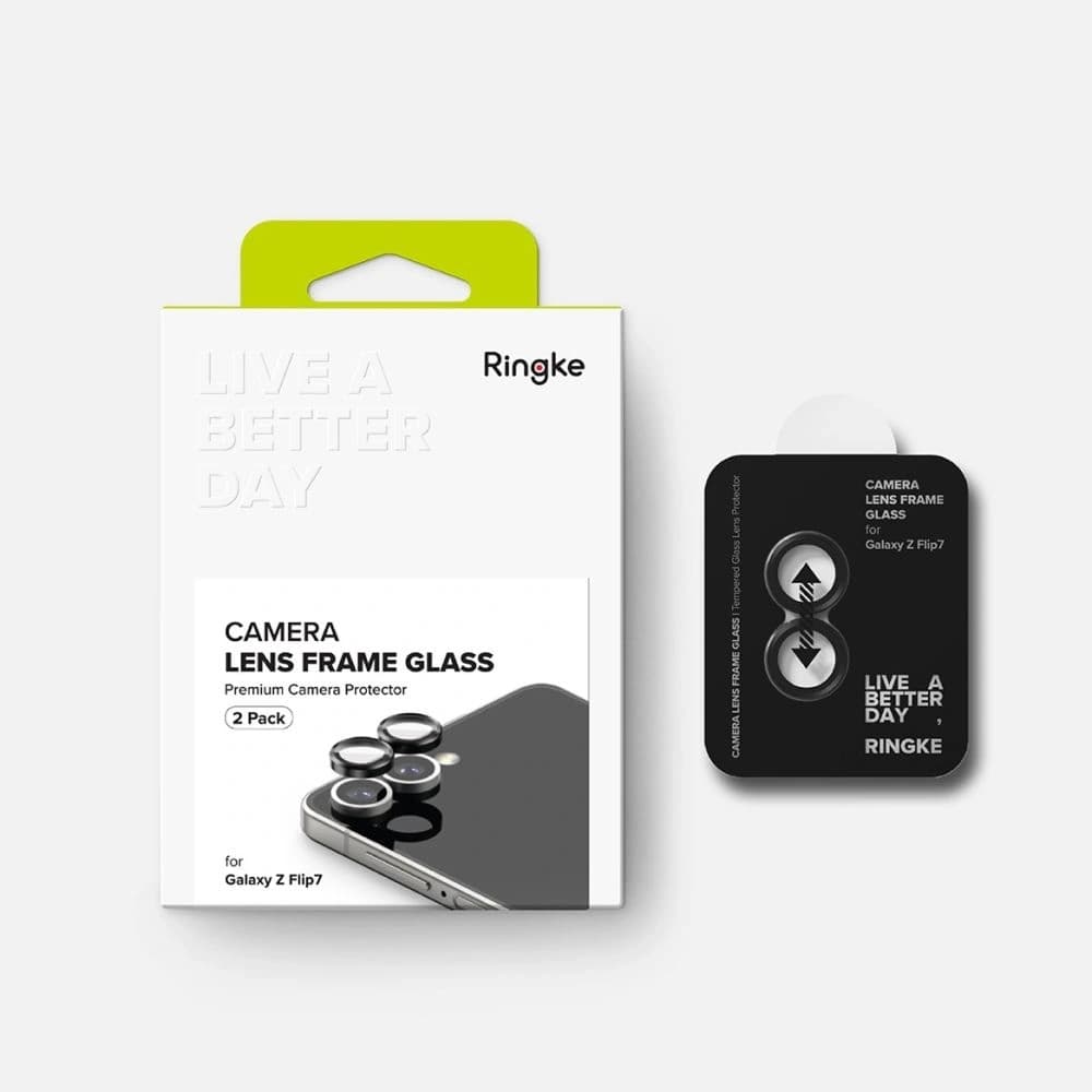 Ringke Kamera Keret Védő Samsung Galaxy Z Flip 7 Fekete [2 CSOMAG] - 8