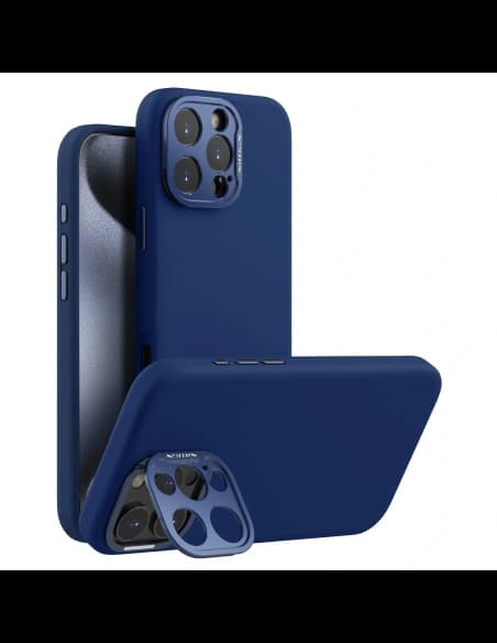 Husa magnetică Nillkin LensWing Prop pentru Apple iPhone 16 Pro Max Albastră