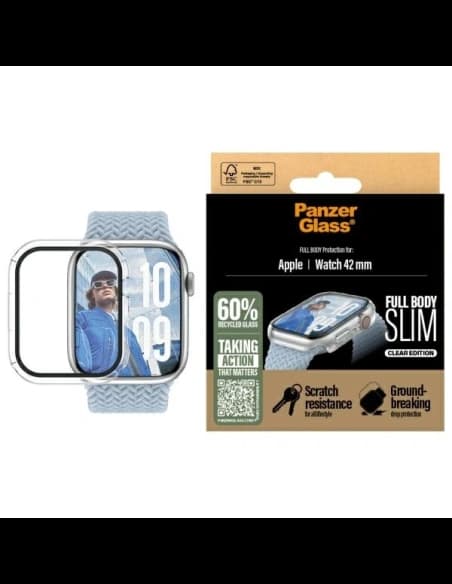 PanzerGlass Snappie Full Body Apple Watch 10 42mm transparent