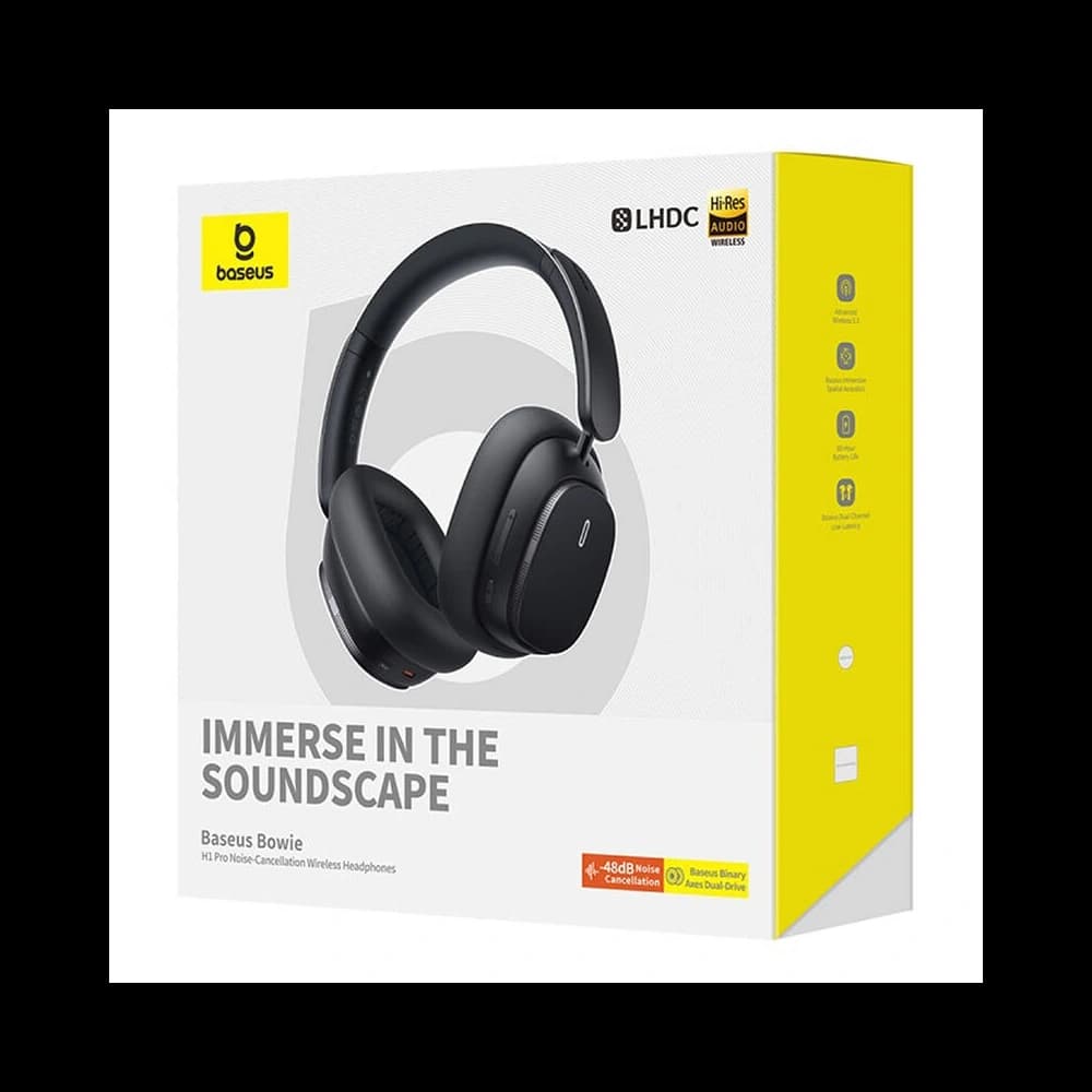 Baseus Bowie H1 PRO Wireless Over-Ear Headphones Bluetooth 5.3 (black) - 8