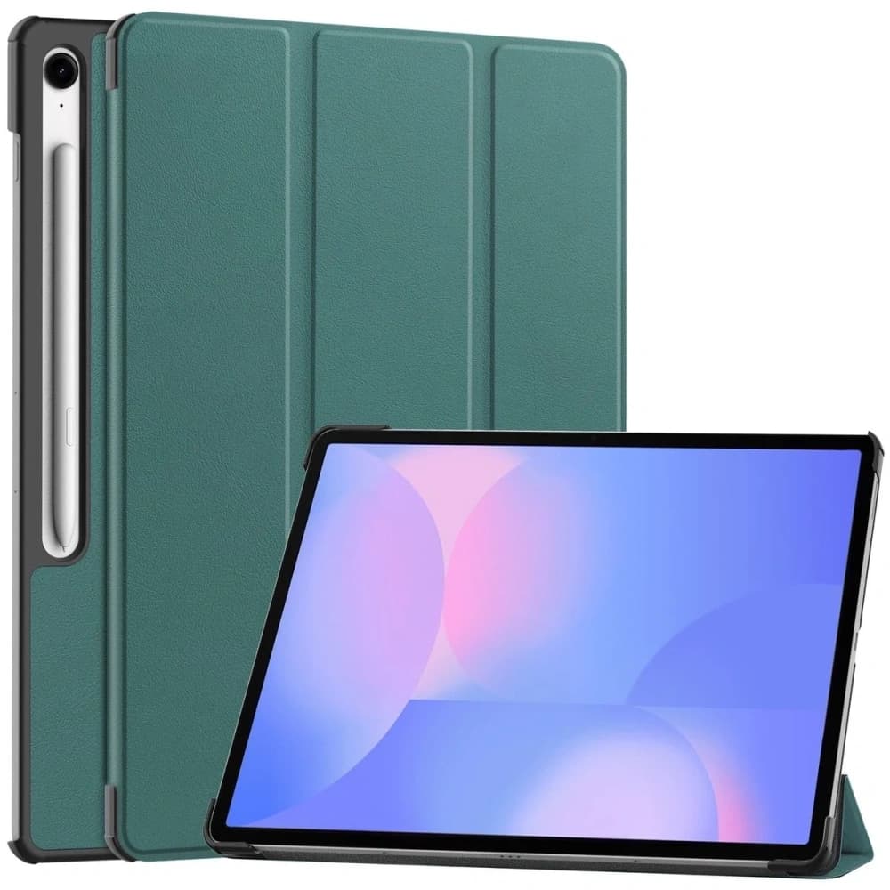 Caz Bizon Tab Croc Samsung Galaxy Tab S10 FE+ Plus verde închis - 1