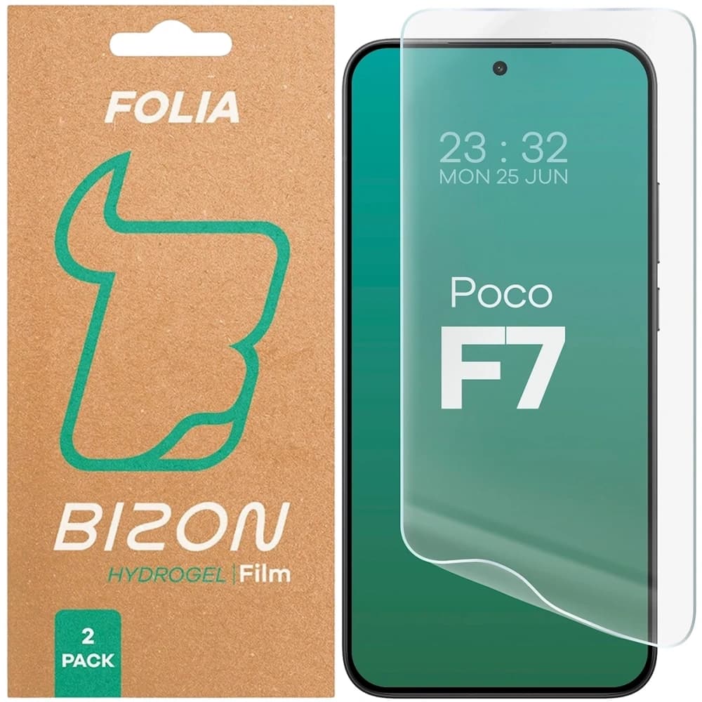 Bizon Glass Hydrogel Front Xiaomi POCO F7 [2 PACHET] - 1