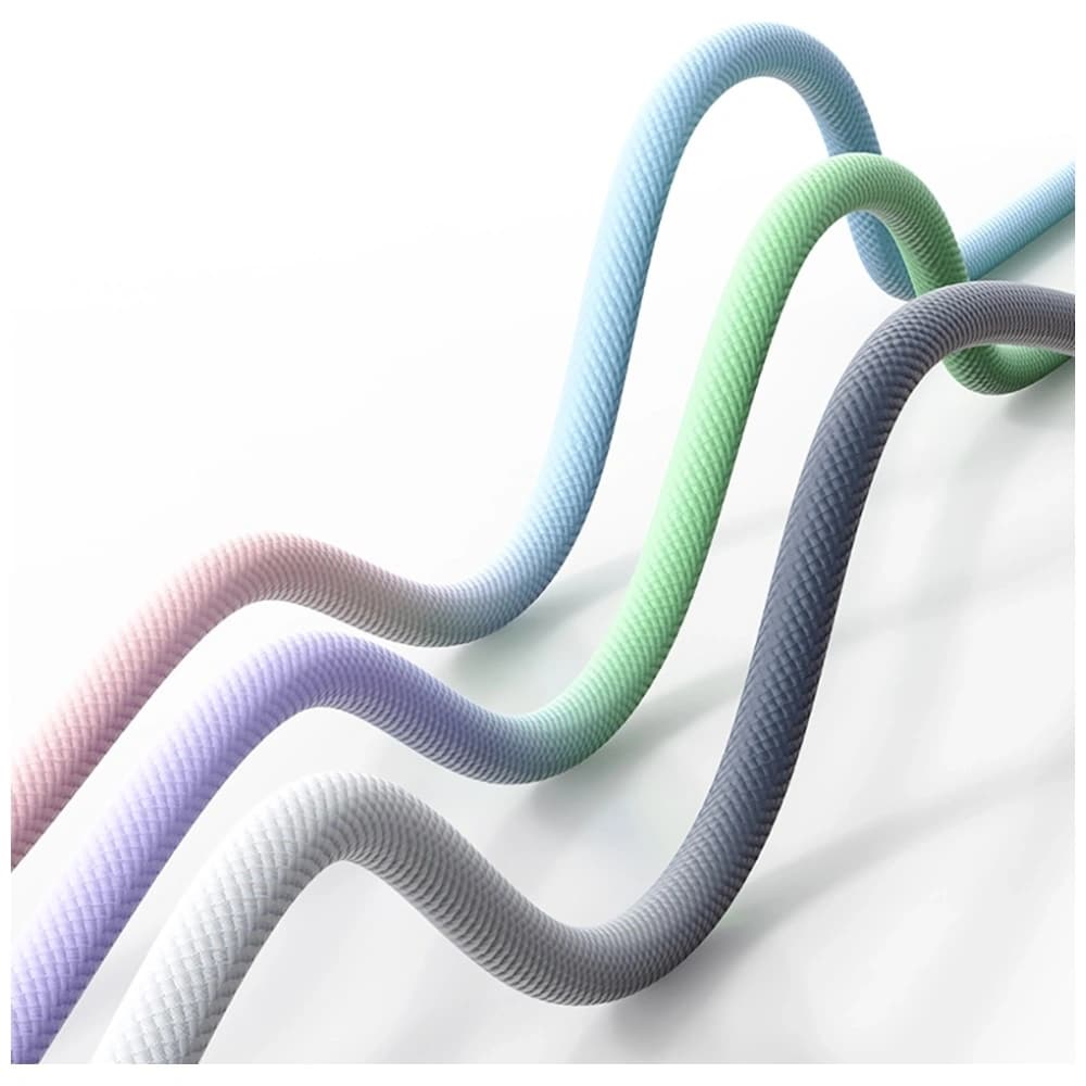 USAMS Bicolor Series SJ757 PD 30W USB-C / Lightning kabel 1,2 m černobílý - 7