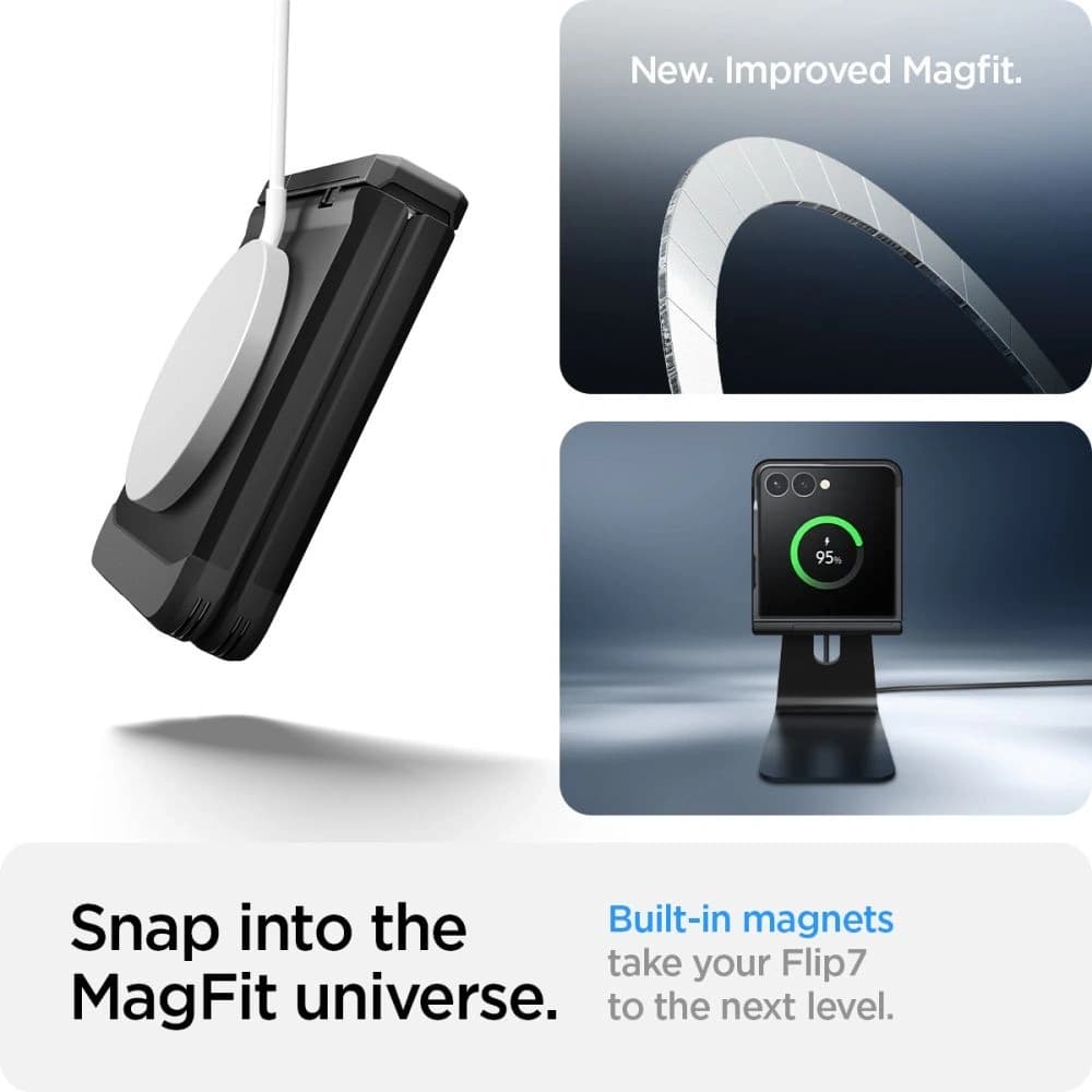 Spigen Tough Armor Pro Mag MagSafe Samsung Galaxy Z Flip 7 Black - 22